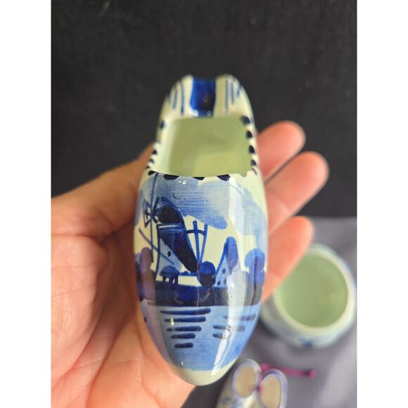 Vintage Delftware Ceramic Ashtray Shoe - Picture 1 of 9